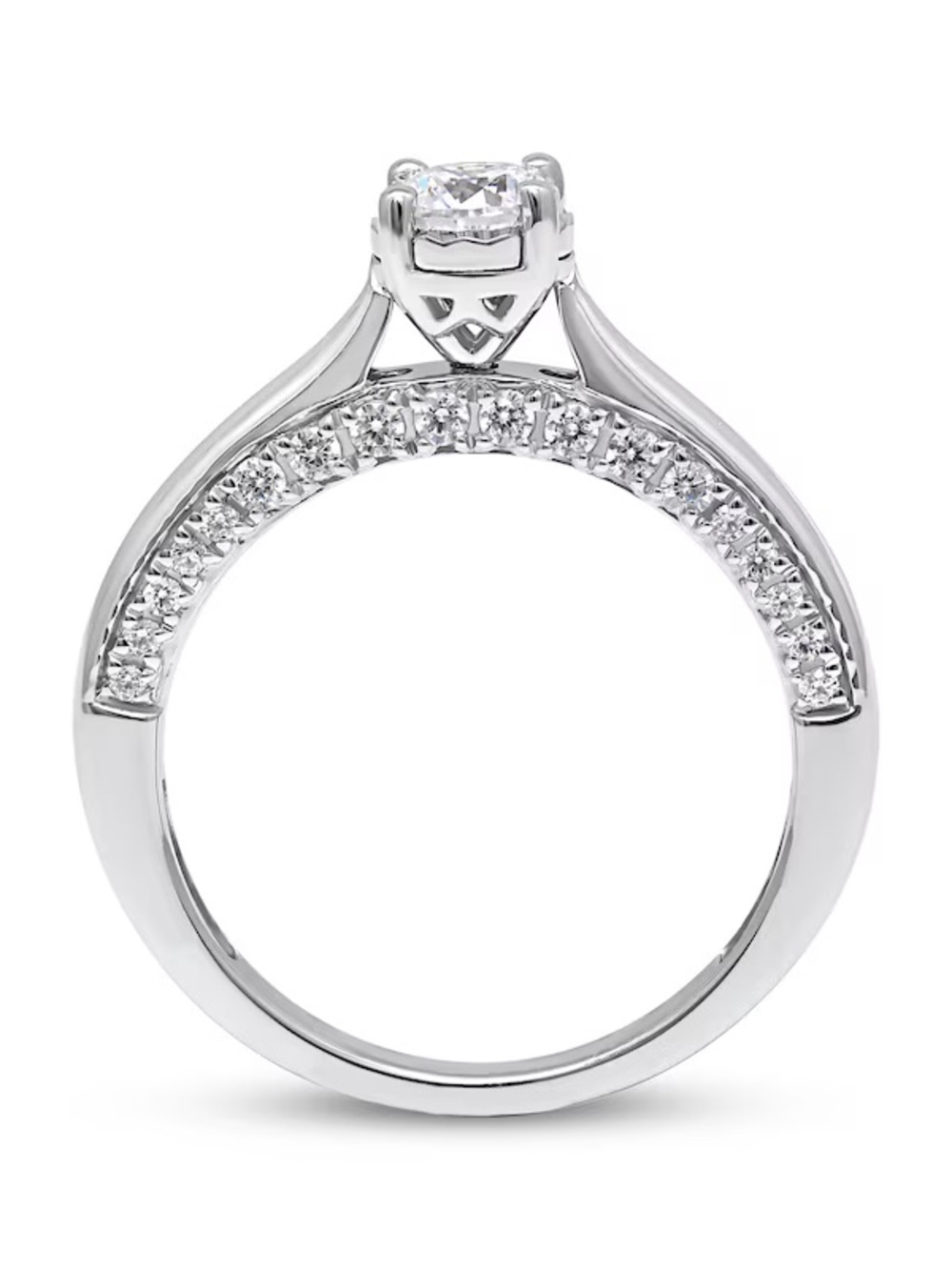 Beautiful 3/4 karat white gold engagement ring - Picture 6 of 6